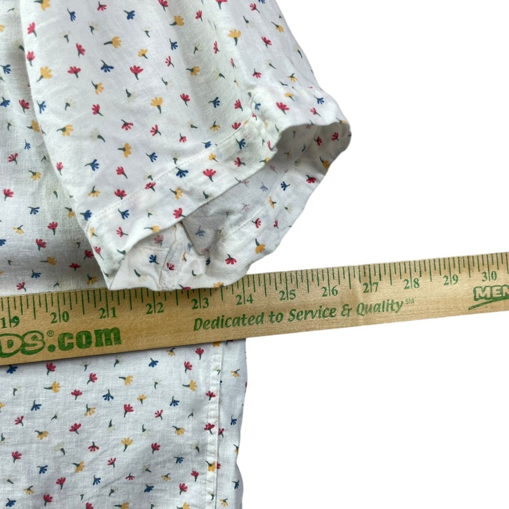 Rails Carson Daisy Chain Linen Floral Shirt Mens XL Button Front - Picture 6 of 7